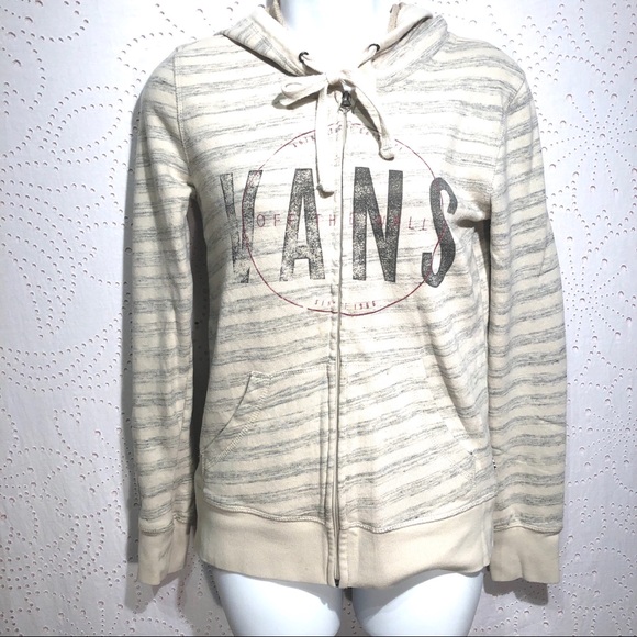 vans off the wall white hoodie